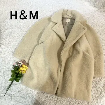 H&M [M] 보아 롱 코트 아우터 복슬복슬 캐주얼 무지