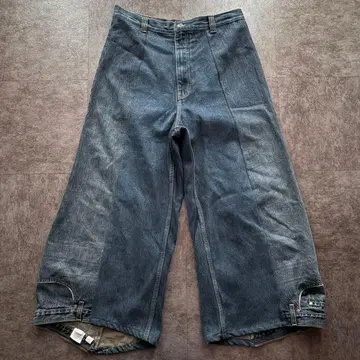 초레어 리메이크 데님 아메카지 y2k 루즈핏 빅 사이즈 개성있는 워싱