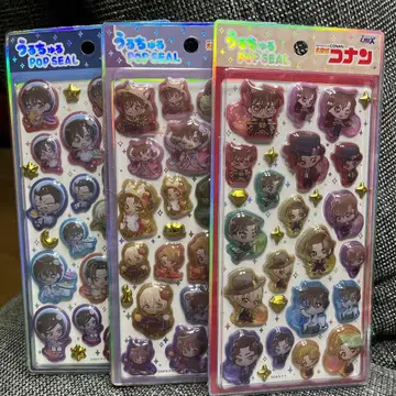 명탐정 코난 우루츄루 씰 3개