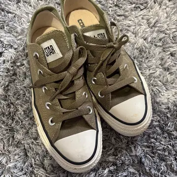 converse 스니커즈 카키 22.5cm
