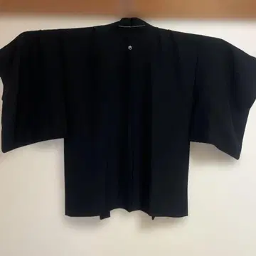 블랙 겉옷 문장 기모노