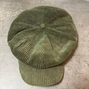 RIDICULOUS 그린 코듀로이 헌팅 캡
