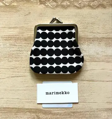 미사용 새상품 마리메꼬 marimekko 가마구치 코인 케이스 동전 지갑