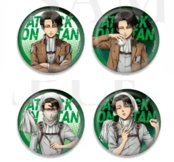 진격의 거인 WIT STUDIO 리바이 Animation 캔뱃지 4종