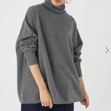 새상품 완판 IENA 이에나 Fine 뉴질랜드 울 하이넥 풀오버 그레이