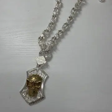 할리데이비슨 스컬 모티브 목걸이