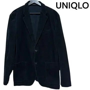 코듀로이 캐주얼 자켓 블랙 유니클로