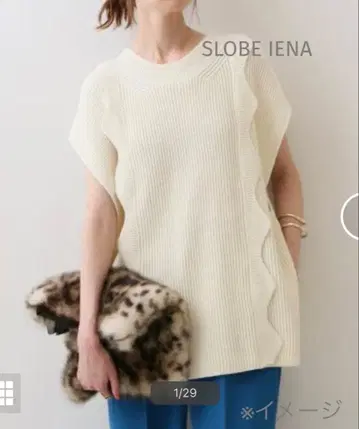 SLOBE IENA 니트 베스트 프리 사이즈