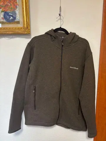 [ 미사용 새상품 ] montbell 플리스 자켓 브라운