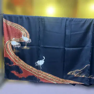 전통 예복 기모노 블랙 전통 예복 기모노 순수 실크 가봉