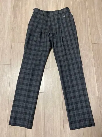 BEAMS SCHOOL 그레이 계열 체크 슬랙스 73