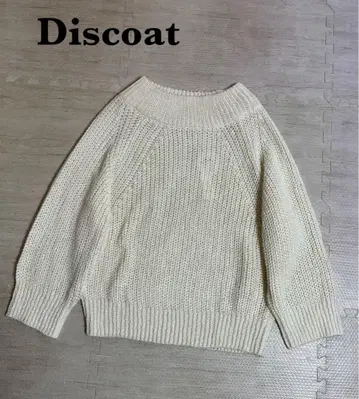 새상품 Discoat 래글런 슬리브 니트 스웨터