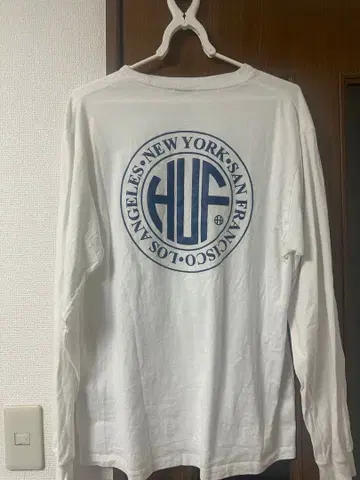HUF 화이트 롱 슬리브 T셔츠 M