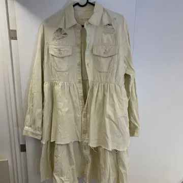 Candy stripper CRASH TIERED 원피스 화이트