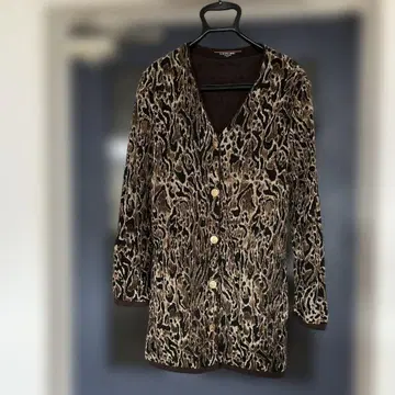 LEONARD FASHION 레오파드 무늬 가디건