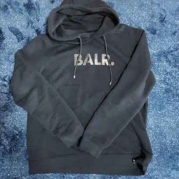 BALR. 후드 부착 맨투맨 블랙