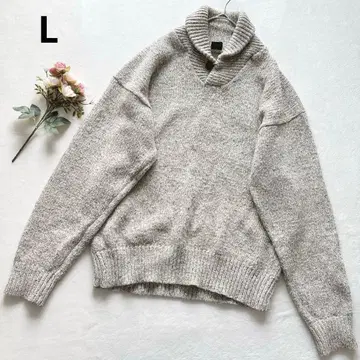 터틀넥 니트 스웨터 긴팔 울 혼방 심플 캐주얼 베이지