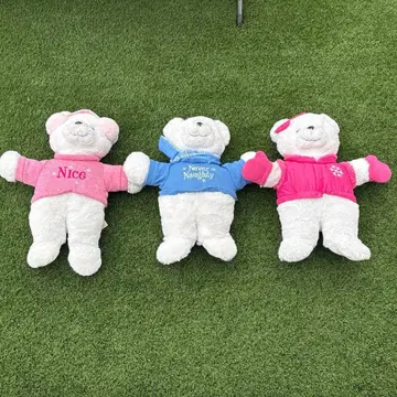 곰 봉제 인형 3체 세트 USA 한정품