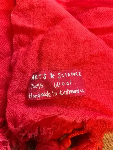 아츠앤사이언스 ARTS&SCIENCE 빨간색 대형 스톨