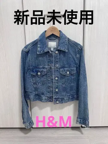 H&M 크롭 데님 자켓 US S