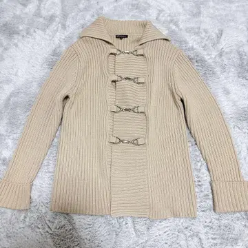 23구 니트 가디건 빅 사이즈 46 베이지 y2k