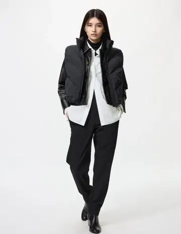 UNIQLO 웜 스트레치 팬츠 네이비 M