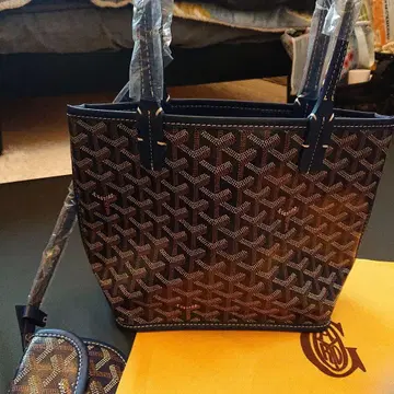 네이비 토트백 부속 파우치 포함