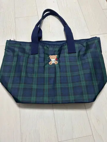 파밀리아 체크 무늬 마더백