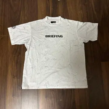 BRIEFING 마블 패턴 셔츠 L 사이즈 화이트