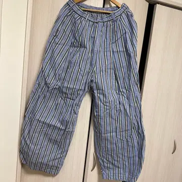 니코앤드 - 스트라이프 와이드 팬츠 L