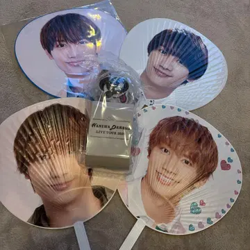 나니와단시 후지와라 죠이치로 부채 응원봉 모자 꽁지 보야주