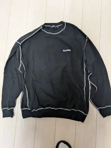 XLARGE 블랙 맨투맨