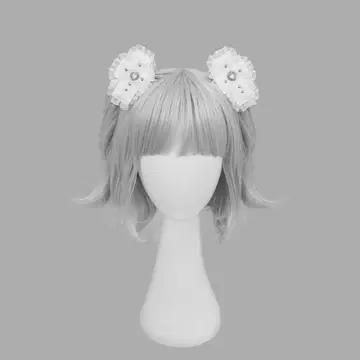 dimmoire 십자가의 맹세 헤어 클립 2개 세트 White