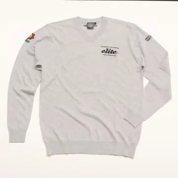 엘리트 그립 V넥 스웨터 그레이 새상품 L 사이즈