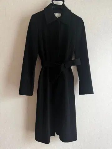 M-PREMIER 캐시미어 롱 코트 블랙 M