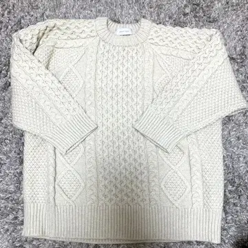 [ 미사용 새상품 ] selectMOCA 빈티지 라이크 케이블 니트