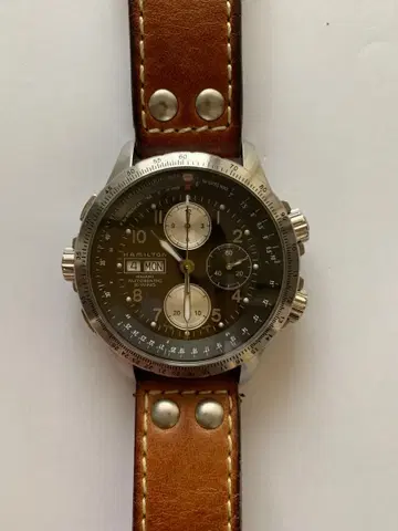 해밀턴 자동 손목시계 크로노그래프