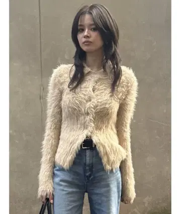 FEATHER LIKE KNIT 셔츠