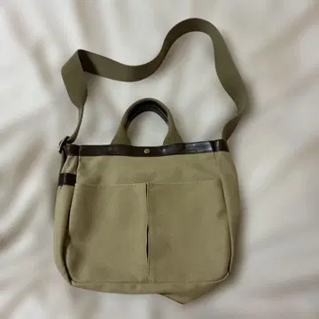 Tideway 베이지 숄더백