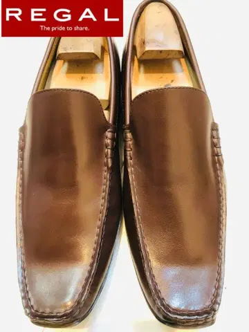 미사용급 정가 22,000엔! 리갈 REGAL 슬립온 천연 가죽 26