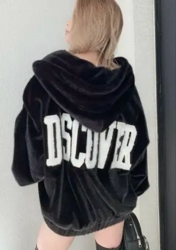 GYDA 플리스 자켓 무스탕 코트 블랙