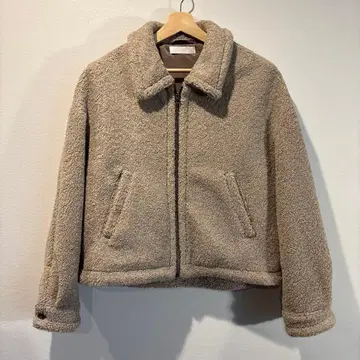 WYM by LIDNM 보아 블루종 베이지 드롭 숄더