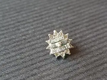 에메랄드 그린 별 모양 핀 배지