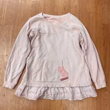 핑크하우스 론 프릴 맨투맨