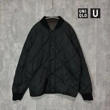 UNIQLO U 유니클로 웜 패디드 리버서블 블루종