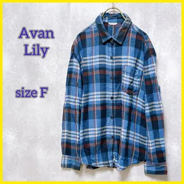 [ Avan Lily ] 아반 릴리 (F) 플란넬 셔츠 긴팔 체크 셔츠