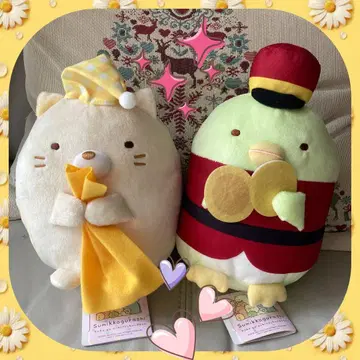 스미코구라시 봉제 인형 고양이 펭귄? 2개