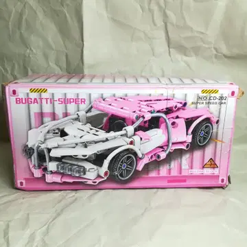 레고 테크닉 호환 부가티 슈퍼 대형 핑크