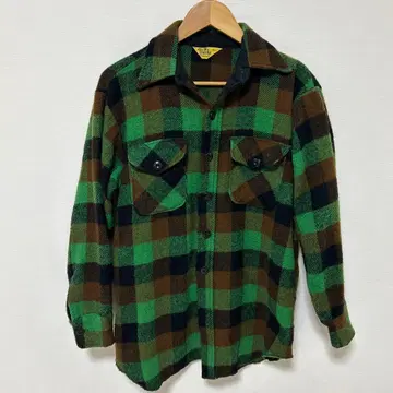 새상품급 yorke 빈티지 CPO 체크 무늬 플란넬 셔츠 M 60s?