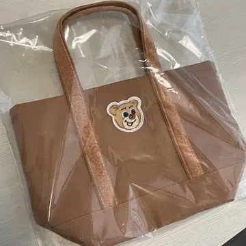 러브러리 바이 페이 올드 테디 와펜 토트백 베이지 소